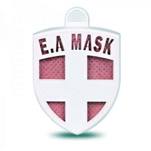 Блокатор вирусов Ecom Air Mask в форме значка (розовый)