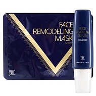 Yu-r Комплекс моделирования овала лица Face Remodeling Mask (Гель 100 мл + 8 нитевых масок)