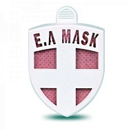 Блокатор вирусов Ecom Air Mask в форме значка (розовый)